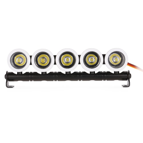 Austar AX521W Multi-function Ultra Bright LED 5 Spotlights for SCX10 90046 D90 TRX-4 Model Crawler RC Car