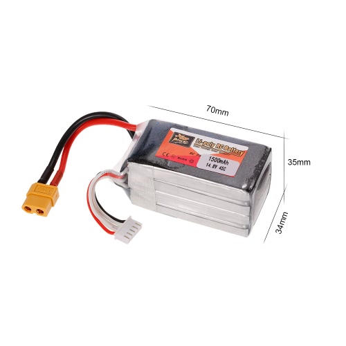 

ZOP Power 4S 14.8V 1500mAh 45C LiPo Battery XT60 Plug