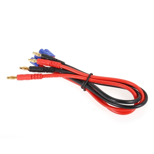 

2шт EC3 до 4.0 Мужской Банановый разъем Ultra Adapter Wire Harness Зарядный кабель для RC Car Helicopter