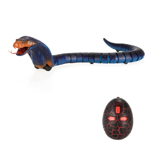 Infrared Remote Control Simulation Cobra Snake Horrible RC Animal Toy Christmas Present Halloween Gift for Kids