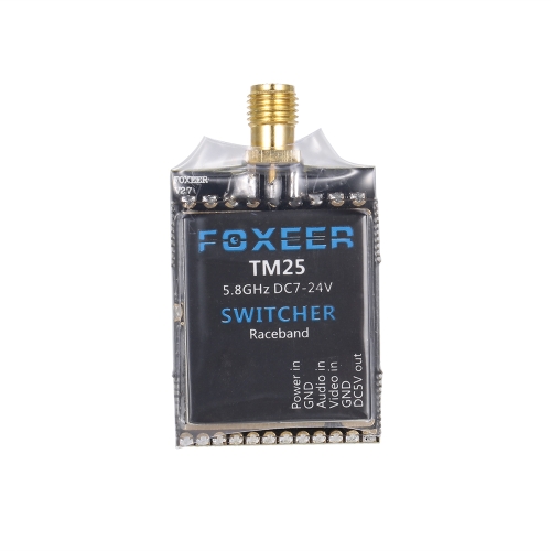 

FOXEER TM25 5.8G 40CH RaceBand 25/200 / 600mW Переключаемый VTX-регулируемый передатчик для QAV210 215 220 FPV Racing Quadcopter