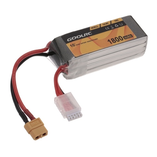 

GoolRC 4S 14.8V 1800mAh 70C XT60 Lipo Battery