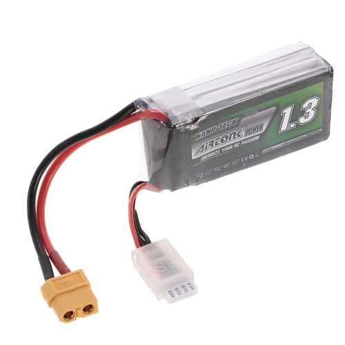 11.1V 1300mAh 30C 3S Аккумуляторная Li-Po батарея с XT60 Plug для RC Racing Drone Quadcopter Вертолет Самолет Автомобильный грузовик