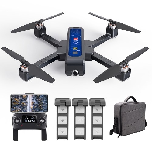 MJX B4W Bugs 4W 5G WIFI FPV GPS Brushless 4K Camera RC Drone(3 Battery and Handbag)