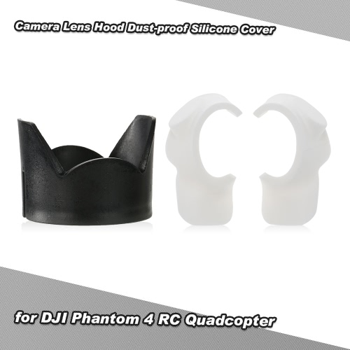 Caso della copertura del silicone ABS Camera Lens Hood ombreggiatura copertura Barriera evitare antipolvere per DJI Phantom 4 RC Quadcopter