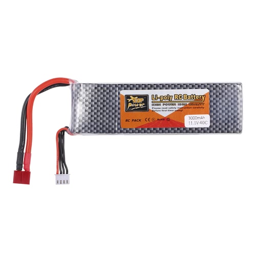 

ZOP Power 11.1V 3S 3000mAh 40C Li-po аккумулятор с T-штепсельной вилкой для RC Drone Quadcopter Car Boat Aircraft 450 Вертолет