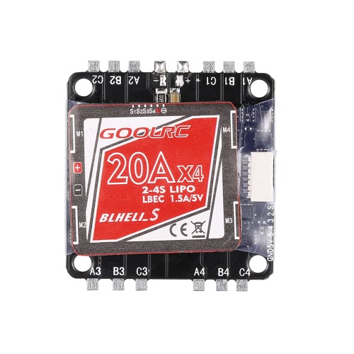 

GoolRC 4 в 1 20A ESC 2-4S BLHeli_S Oneshot125 Multishot для QAV300 QAV210 QAV250 QAV280 FPV Racing Quadcopter
