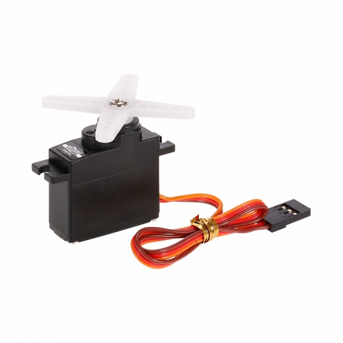 

JX PDI-1102HB 4.8V-6V Высоковольтное 0.11sec / 60 ° 3.5kg Цифровой металлический привод Мини-серво-алюминиевый корпус для 200-500 мм самолетов