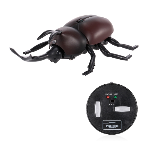 Infrared Remote Control Simulation Beetle Terrificing Toy Mini RC presente de presente de Natal animal para crianças