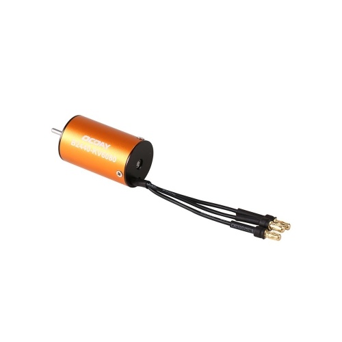 

OCDAY Waterproof B2440 6080KV 4 Poles Sensorless Brushless Hi-torque Motor CNC for 1/16 1/18 RC Car Boat