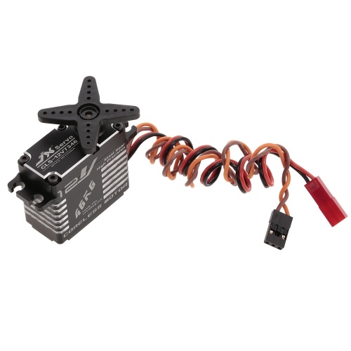 

JX CLS-12V7346 46KG 12V Aluminium Digital Coreless Servo for RC Car Helicopter Boat Airplane