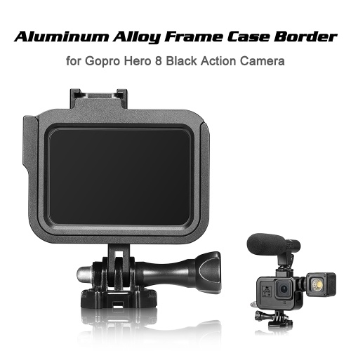 フレームケースボーダー保護カバーアルミ合金ハウジングマウントベースfor Gopro Hero 8ブラックアクションカメラ保護アクセサリー