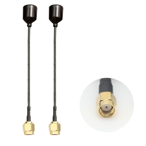 

Turbowing 2PCS LDS 3D Capsule Antenna 73mm RP-SMA Male 5.8G FPV Antenna for FPV Racing Drone Multicopter Quadcopter