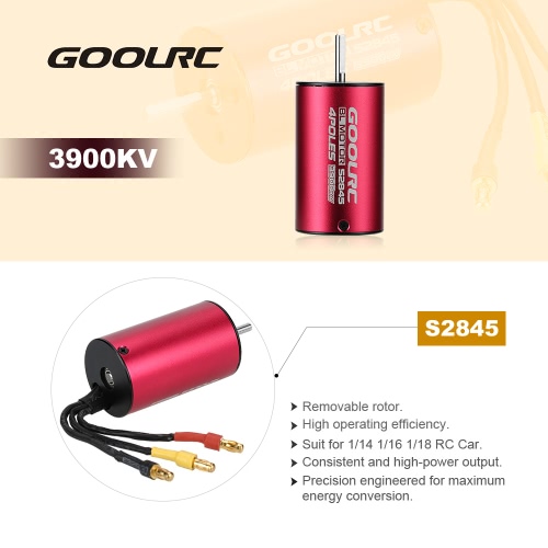 

GoolRC S2845 3900KV Sensorless Brushless Motor for 1/18 1/16 1/14 RC Car