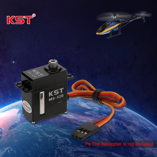 

Original KST MS320 Contactless Position Sensor Hardened Steel Gear Digital CCPM Servo for Goblin 380 450 RC Helicopter & Robot