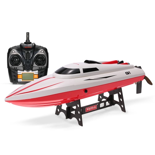

Оригинальный Syma Q1 Pioneer 2.4G 2CH Пульт дистанционного управления 180 ° Flip High Speed ​​Electric RC Boat Kids Gifts
