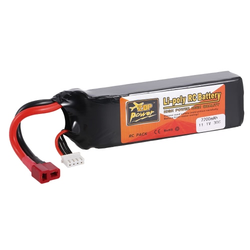 

ZOP Power 11.1V 3S 2200mAh 30C Li-po аккумулятор с T-штепсельной вилкой для RC Drone Quadcopter Car Boat Самолет 450 Вертолет