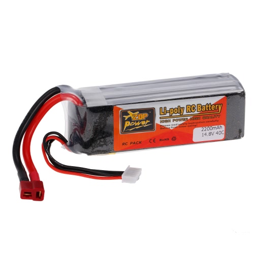 ZOP Power 4S 14.8V 2200mAh Plug LiPo Battery 40C T