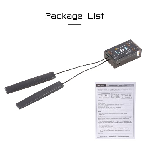 

Original FrSky L9R 12CH SBUS PWM 2.4G High Gain Long Range Receiver for 250 FPV Racing Drone RC Helicopter Airplane X9D Plus