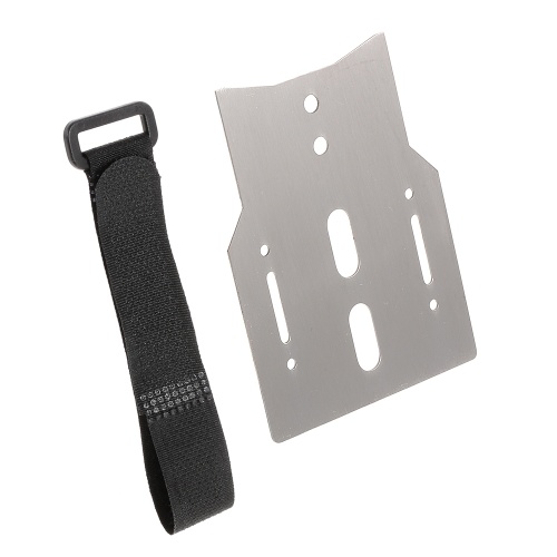 

Metal Battery Holder Expansion Pate with Tie Down Strap for 1/10 RC Crawler Car TRAXXAS TRX-4