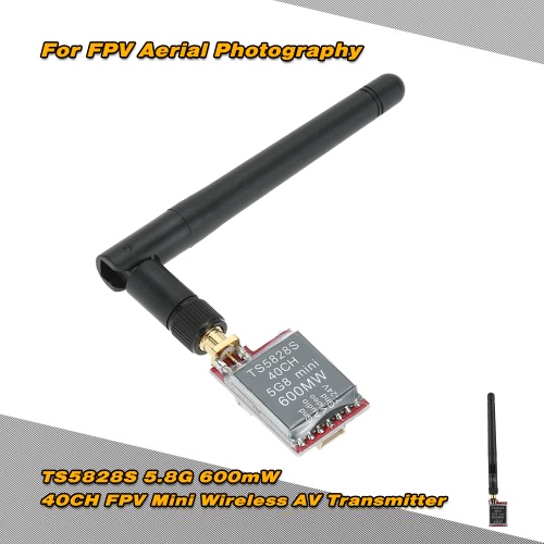 TS5828S 5.8G 600mW 40CH FPV Mini Wireless AV Transmitter for FPV Aerial Photography