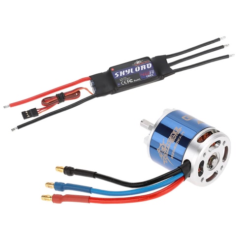 

TOMCAT TMC-004 TC-G-3520 980KV 7T Motor & Skylord 40A Бесщеточный ESC с 5V / 3A UBEC для RC 15 класса Самолет