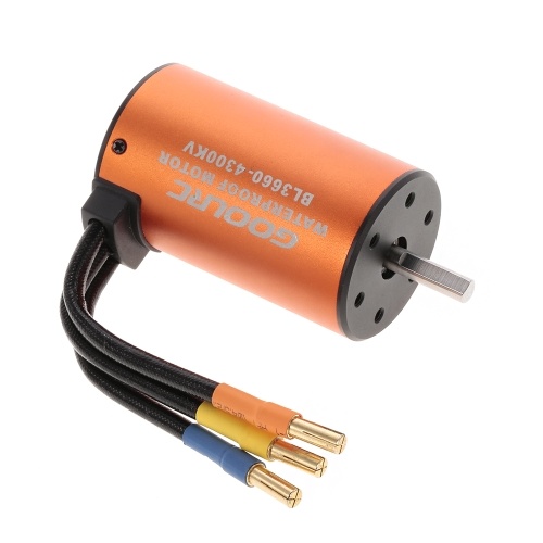 

GoolRC BL3660 4300KV Бесщеточный двигатель и 2-3S 60A Водонепроницаемый бесщеточный ESC для внедорожника 1/10 RC для внедорожников HSP TRAXXAS Vehicle