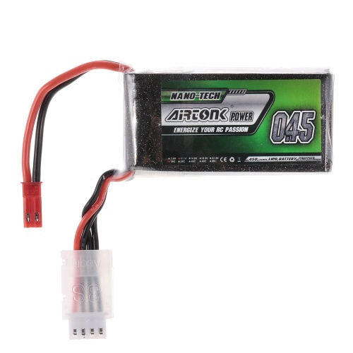 

11.1V 450mAh 30C 3S Аккумуляторная Li-Po аккумуляторная батарея с JST-штекером для RC Racing Drone Quadcopter Вертолет Самолет Автомобильный грузовик