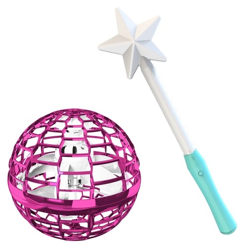 

Flynova Pro Flying Ball Boomerang Spinner Dynamic RGB Lights with Magic Stick Control (Pink ball + Magic stick)