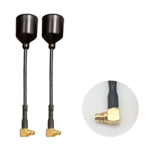 

Turbowing 2PCS LDS 3D Capsule Antenna 58mm Angle MMCX Antenna 5.8G FPV Antenna for FPV Racing Drone Multicopter Quadcopter Compatible with DJI FPV Air Unit