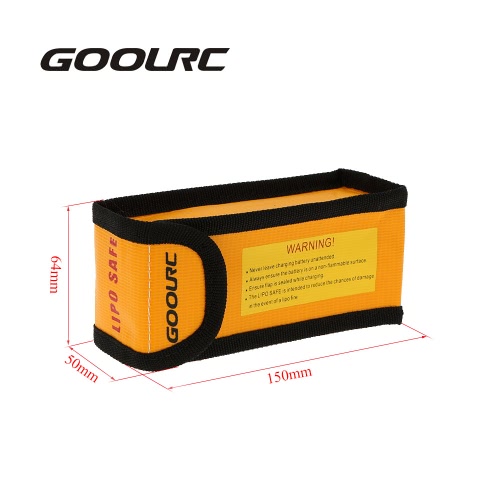 

GoolRC 15 * 6.4 * 5 см Золотой высокое качество стекла волокна RC LiPo батареи безопасности мешок Safe гвардии бесплатно мешок