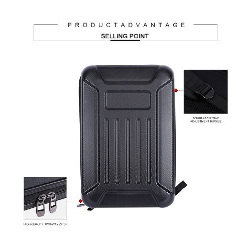

Black ABS Hard Shell Backpack Case Bag for Hubsan X4 H501S Quadcopter