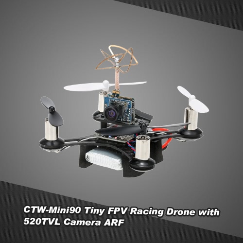 

CTW-Mini90 Tiny FPV Крытый 90-миллиметровый микрофон Drone с 1 дополнительным аккумулятором F3 EVO Brushed Flight Controller ARF