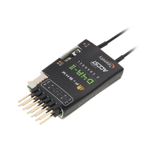 Original FrSky D4R-II 2.4G 4CH Telemetry Receiver with CPPM Output Data Port for FrSky Taranis X9D Plus