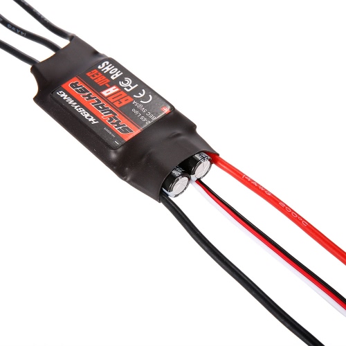 

4Pcs Original Hobbywing Skywalker 60A UBEC Brushless ESC 2-6S 5V / 5A BEC для 650 RC Quadcopter Airplane