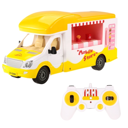

Double E E668-003 2.4G 1/18 RC Mobile Store Self-service Buffet Car Intelligent Coin Shopping Vehicle Toy