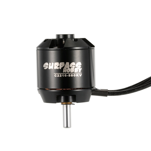 

SURPASS HOBBY 2216 880KV 14 Poles Brushless Motor & 30A ESC 2-4S for RC Airplane Fixed-wing Glider Warbirds