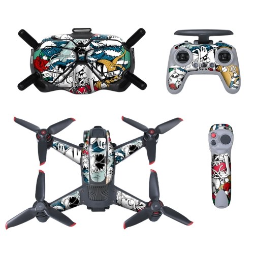 

PVC Stickers Easy Paste Easy Tear-off No Residue Compatible with DJI FPV Combo