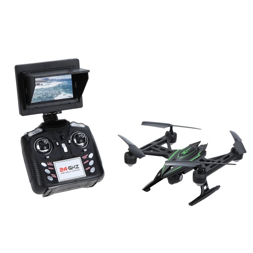 Original JXD 510G 2.4G 4 canales giroscopio de 6 ejes G 5,8 FPV 2MP cámara RTF RC Quadcopter con una tecla retorno CF modo flip 3D alta espera modo función