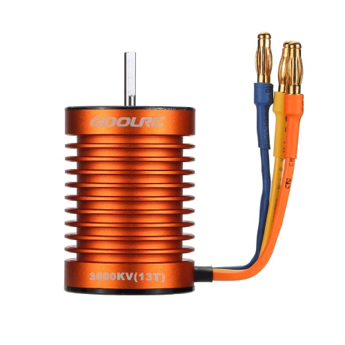 

GoolRC F540 3000KV водонепроницаемый бесщеточный двигатель 45A ESC с 6,0 кг металлическим зубчатым сервокомпрессором для 1/10 RC автомобиля
