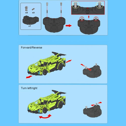453Pcs Double E C51007W 2.4G Sport Racing Car Building Blocks Kits DIY RC Car от Tomtop.com INT 453Pcs Double E C51007W 2.4G Sport Racing Car Building Blocks Kits DIY RC Car от Tomtop.com INT