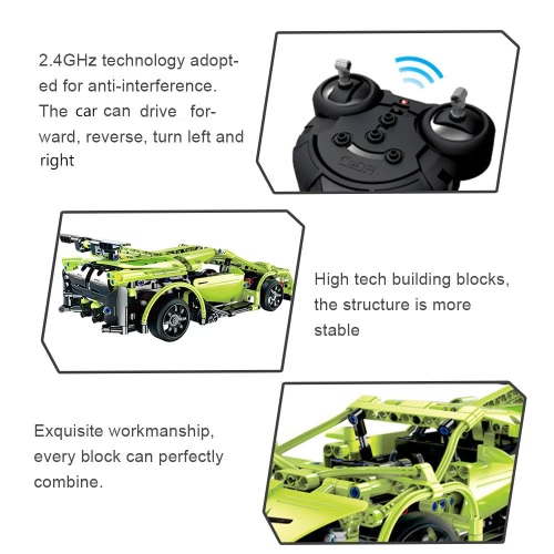 453Pcs Double E C51007W 2.4G Sport Racing Car Building Blocks Kits DIY RC Car от Tomtop.com INT 453Pcs Double E C51007W 2.4G Sport Racing Car Building Blocks Kits DIY RC Car от Tomtop.com INT