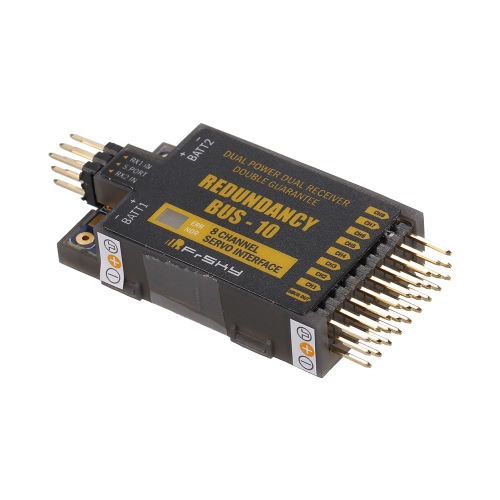 

Original FrSky Redundancy Bus-10 16CH SBUS PWM Защита от перегрузки Двойной модуль питания приемника