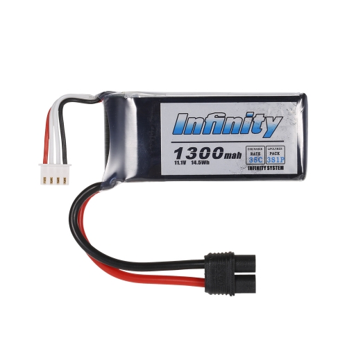 

Infinity 3S 11.V 1300mAh 35C LiPo Battery SY60 for XT60 Plug 210 250 280 Racing Drone RC Car Boat