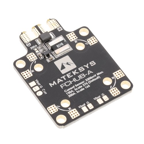 Placa de distribución de energía Matek FCHUB-A 120A / 200A PDB con sensor de corriente para controlador de vuelo F411 Mini F4