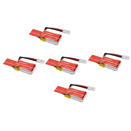 

GoolRC 5Pcs 3.7V 150mAh 30C Li-po аккумулятор и 5-портовое зарядное устройство для JJRC H8 Mini RC Drone