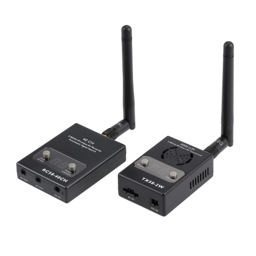 

TX58-2W 32CH 5.8GHZ беспроводной AV-передатчик и RC58 40CH 5.8GHZ беспроводной AV-ресивер для FPV RC Aircraft