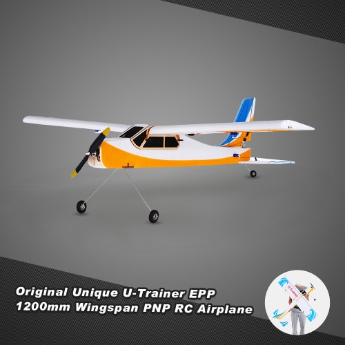 

Оригинальный уникальный U-Trainer Drone 1200mm Wingspan EPP RC Самолет Самолет PNP Edition с двигателем ESC Servo
