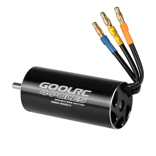 

Original GoolRC Высокопроизводительный 3680 1500KV 4 полюса Бесщеточный бессенсорный мотор для лодки 800-1000 мм RC