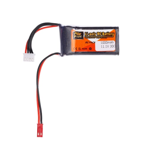 

ZOP Power 3S 11.1V 1000mAh 30C LiPo Батарея JST Plug